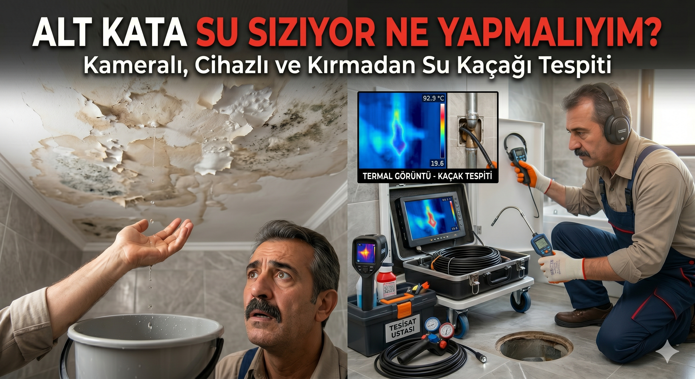 Alt Kata Su Sızıyor Ne Yapmalıyım? Kameralı, Cihazlı ve Kırmadan Su Kaçağı Tespiti